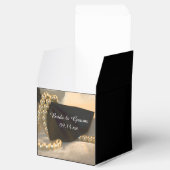 Ballotins Cravate Black Bow et Mariage White Pearl (Ouvert)