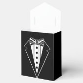 Ballotins Cravate Bow noir et blanc avec Tux (Ouvert)
