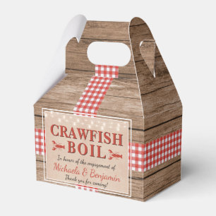 Ballotins Crawfish Boil Homard Rustic Engagement Party