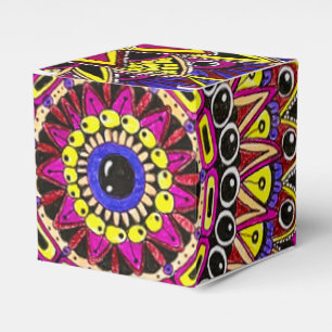 Ballotins Crayon de couleur mandala violet jaune