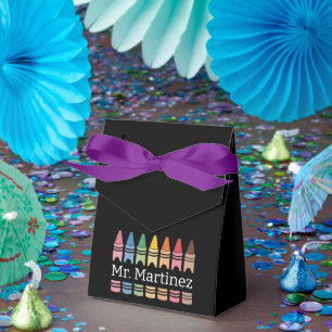 Ballotins Crayon Personnalisé Nom de l'enseignant Mignon Ret