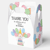 Ballotins Cream Labradoodle Anniversaire Merci Ballotin (Ouvert)