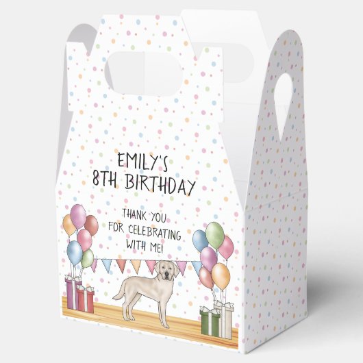 Ballotins Cream Labrador Retriever Lab Merci d'anniversaire (Ouvert)