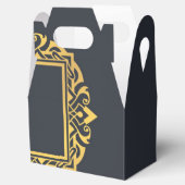 Ballotins Créer son propre monogramme Elégant gris or person (Ouvert)