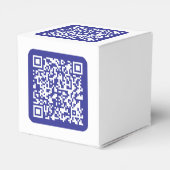 Ballotins Créer un code QR scannable | Bleu foncé modifiable (Arrière)