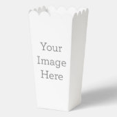 Ballotin en papier, Popcorn 9,53 cm x 8,89 cm x 19,05 cm  (Recto)