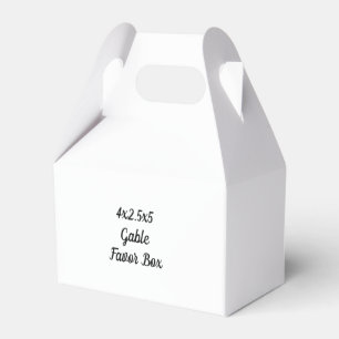 Ballotins Créez votre propre boîte de faveur en pignon 4x2,5