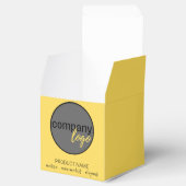 BALLOTINS CRÉEZ VOTRE PROPRE LOGO D'AFFAIRES MODERNE JAUNE (Ouvert)