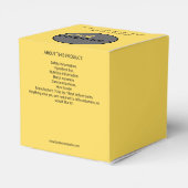 BALLOTINS CRÉEZ VOTRE PROPRE LOGO D'AFFAIRES MODERNE JAUNE (Arrière)