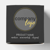 BALLOTINS CRÉEZ VOTRE PROPRE LOGO D'AFFAIRES NOIR MODERNE (Haut)