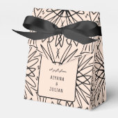 Ballotins Crème Boho unique et Motif noir (Verso)