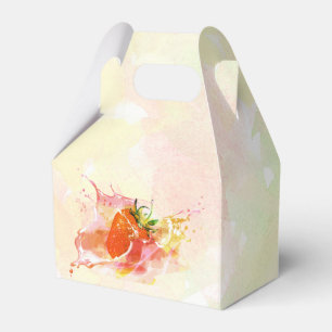 Ballotins Crème de fraise Splash ! Aquarelle