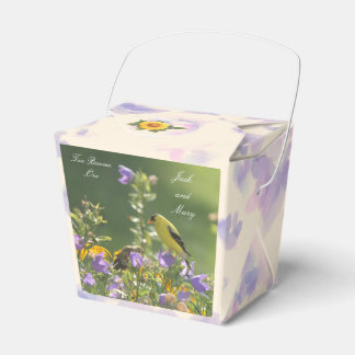 Ballotins Crème de mariage du jardin de printemps Goldfinch