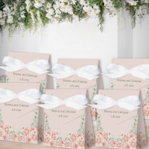 Crème de Pêche et Sage Green Jardin Floral romanti