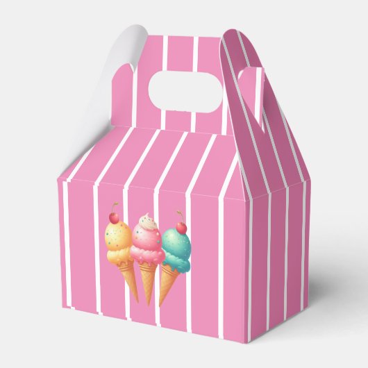 Ballotins Crème glacée rayée rose (Verso)