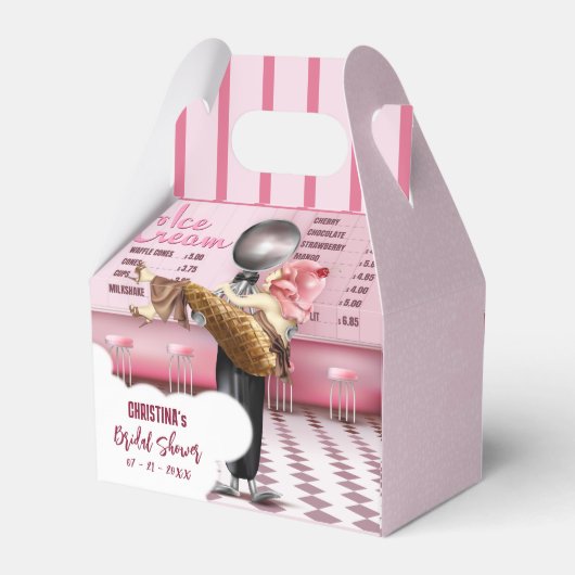 Ballotins Crème glacée rustique Scoopup Fête des mariées (Arrière)