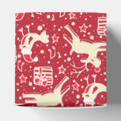 Ballotins Crème rouge de rennes boîte cadeau motif de Noël (Haut)