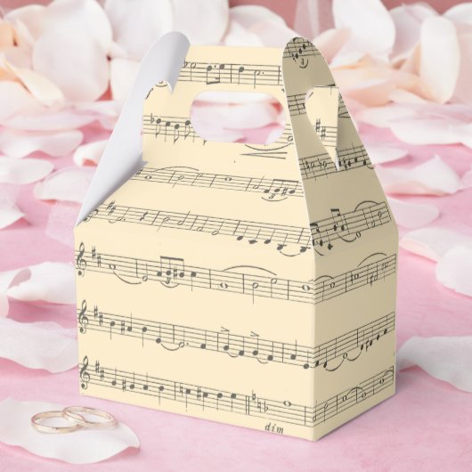 Ballotins Crème vintage Music Notes (Mariage)