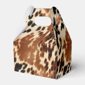 Ballotins Crème Western Cowboy Brown Noir Cowhide (Arrière)