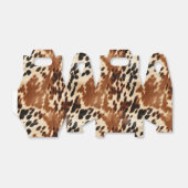 Ballotins Crème Western Cowboy Brown Noir Cowhide (Déplié)