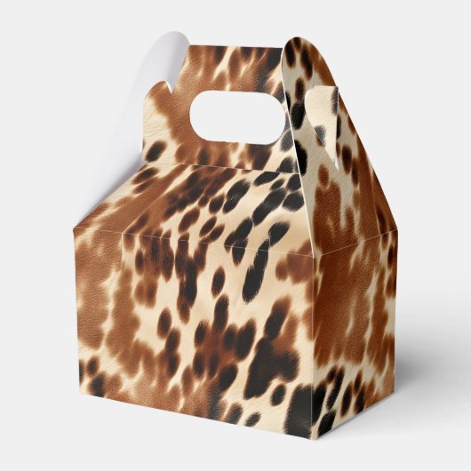 Ballotins Crème Western Cowboy Brown Noir Cowhide (Verso)