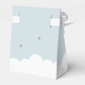 Ballotins Crescent Moon & Stars Light Blue Boy Baptême (Arrière)