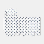 Ballotins Crochets bleu-gris sur blanc (Déplié)