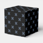 Ballotins Crochets bleu-gris sur noir (Arrière)