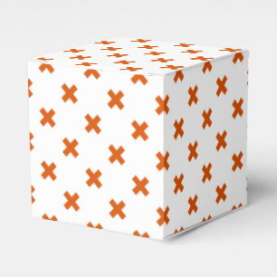 Ballotins Crochets orange sur blanc