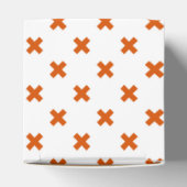 Ballotins Crochets orange sur blanc (Haut)