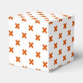 Ballotins Crochets orange sur blanc (Arrière)