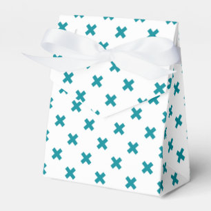 Ballotins Crochets turquoises sur blanc