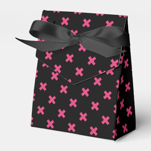 Ballotins Crochis Fuchsia sur noir (Verso)