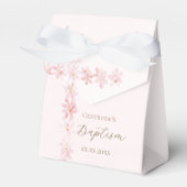 Ballotins Croisement de fleurs roses de l'aquarelle du baptê (Verso)