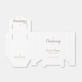 Ballotins Croix blanche pure Merci de Christening (Déplié)