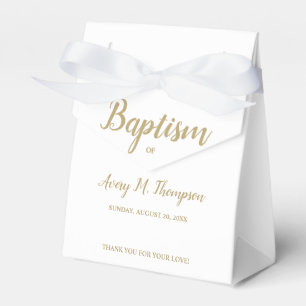 Ballotins Croix blanche pure Simple Merci de script Baptême