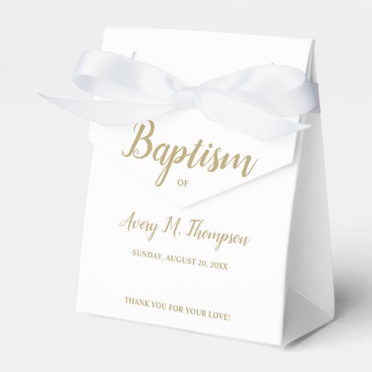 Ballotins Croix blanche pure Simple Merci de script Baptême (Verso)