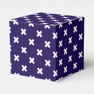Ballotins Croix blanches sur bleu marine