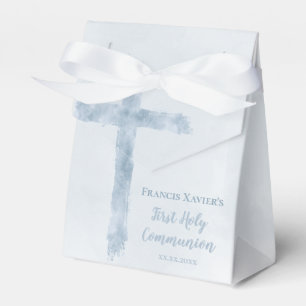Ballotins croix bleue aquarelle Première Communion