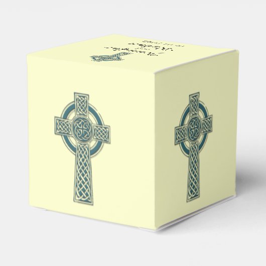 Ballotins Croix celtique en boîte de préférence de mariage T (Arrière)