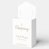 Ballotins Croix d'or blanc pur Script Christing (Ouvert)