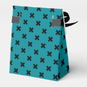 Ballotins Croix noire sur turquoise (Arrière)