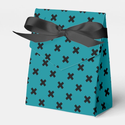 Ballotins Croix noire sur turquoise (Verso)