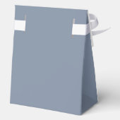 Ballotins Croix religieuse dusty blue script garçon baptême (Verso)