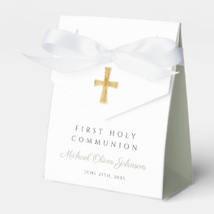 Ballotins Croix religieuse Sage Garçon Green Première commun