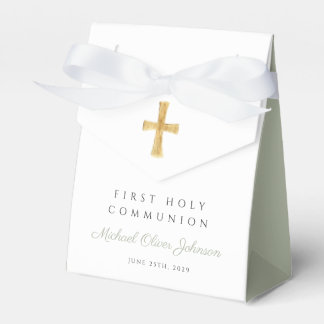 Ballotins Croix religieuse Sage Garçon Green Première commun