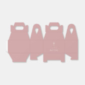 Ballotins Croix rose poussiéreuse Baptême (Déplié)