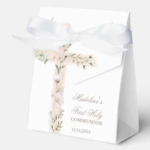 Ballotins croix sainte de première communion florale