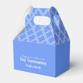 Ballotins Croix sur Cornflower Blue First Communion (Arrière)