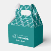 Ballotins Croix sur la première communion Turquoise bleue (Arrière)